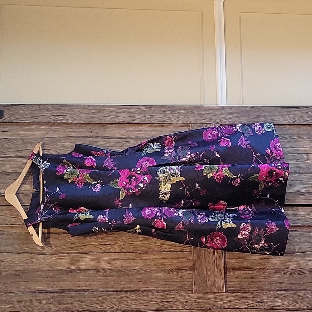 Tahari ARTHUR S. LEVINE Floral Sleeveless Dress Size 4